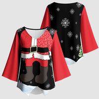 Polynesian Santa Claus Costume Funny Kimono Sleeve Blouse LT03 - Polynesian Pride