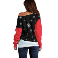 Polynesian Santa Claus Costume Funny Off Shoulder Sweater LT03 - Polynesian Pride