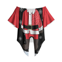 Polynesian Santa Claus Costume Funny Off Shoulder Wrap Waist Top LT03 - Polynesian Pride