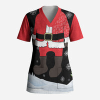 Polynesian Santa Claus Costume Funny Scrub Top LT03 Adult Multicolor - Polynesian Pride