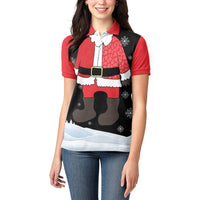 Polynesian Santa Claus Costume Funny Women Polo Shirt LT03 - Polynesian Pride
