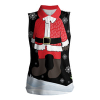 Polynesian Santa Claus Costume Funny Women Sleeveless Polo Shirt LT03 Female Multicolor - Polynesian Pride