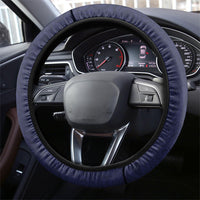 Hawaiian Turtle and Shark Steering Wheel Cover Kakau Tribal with Polynesian Pattern Blue Color LT03 - Polynesian Pride