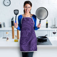 Hawaiian Turtle and Shark Apron Kakau Tribal with Polynesian Pattern Purple Color LT03 - Polynesian Pride