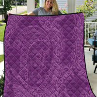 Hawaiian Turtle and Shark Quilt Kakau Tribal with Polynesian Pattern Pink Color LT03 Pink - Polynesian Pride