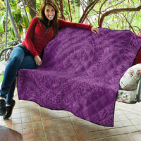 Hawaiian Turtle and Shark Quilt Kakau Tribal with Polynesian Pattern Pink Color LT03 - Polynesian Pride