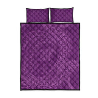 Hawaiian Turtle and Shark Quilt Bed Set Kakau Tribal with Polynesian Pattern Pink Color LT03 - Polynesian Pride