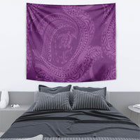 Hawaiian Turtle and Shark Tapestry Kakau Tribal with Polynesian Pattern Pink Color LT03 - Polynesian Pride
