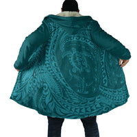 Hawaiian Turtle and Shark Cloak Kakau Tribal with Polynesian Pattern Turquoise Color LT03 - Polynesian Pride