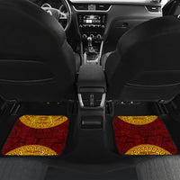 Tonga Ha'apai High School Car Mats Ngatu and Maori Ethnic Tribal Pattern LT03 - Polynesian Pride