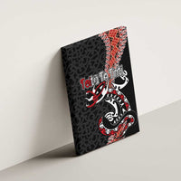 Aotearoa Toitu Te Tiriti Canvas Wall Art Maori Taniwha Haka - Honour the Treaty LT03