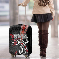 Aotearoa Toitu Te Tiriti Luggage Cover Maori Taniwha Haka - Honour the Treaty LT03 - Polynesian Pride