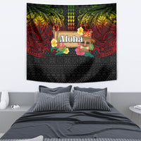 Hawaiian Elements and Polynesian Tattoo Tapestry