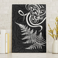 New Zealand Octopus Tattoo and Fern Canvas Wall Art Maori Pattern