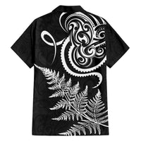 New Zealand Octopus Tattoo and Fern Family Matching Short Sleeve Bodycon Dress and Hawaiian Shirt Maori Pattern LT03 - Polynesian Pride
