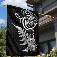 New Zealand Octopus Tattoo and Fern Garden Flag Maori Pattern