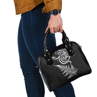 New Zealand Octopus Tattoo and Fern Shoulder Handbag Maori Pattern