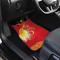 Papua New Guinea Independence Day Car Mats Happy Anniversary 50th Bird-of-paradise Melanesian Tattoos - Polynesian Pride