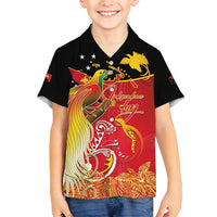 Papua New Guinea Independence Day Family Matching Tank Maxi Dress and Hawaiian Shirt Happy Anniversary 50th Bird-of-paradise Melanesian Tattoos - Polynesian Pride