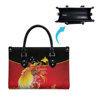 Papua New Guinea Independence Day Leather Bag Happy Anniversary 50th Bird-of-paradise Melanesian Tattoos - Polynesian Pride