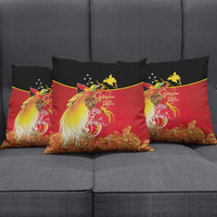 Papua New Guinea Independence Day Pillow Cover Happy Anniversary 50th Bird-of-paradise Melanesian Tattoos - Polynesian Pride