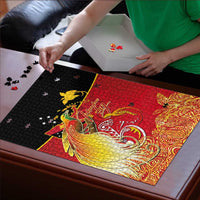 Papua New Guinea Independence Day Puzzle Happy Anniversary 50th Bird-of-paradise Melanesian Tattoos - Polynesian Pride