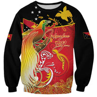Papua New Guinea Independence Day Sweatshirt Happy Anniversary 50th Bird-of-paradise Melanesian Tattoos - Polynesian Pride