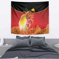 Papua New Guinea Independence Day Tapestry Happy Anniversary 50th Bird-of-paradise Melanesian Tattoos - Polynesian Pride