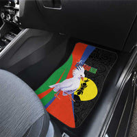 New Caledonia Car Mats Kagu Bird and The Seal with Melanesian Culture - Polynesian Pride