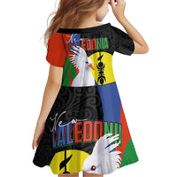 New Caledonia Family Matching Long Sleeve Bodycon Dress and Hawaiian Shirt Kagu Bird and The Seal with Melanesian Culture - Polynesian Pride