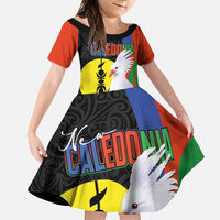 New Caledonia Family Matching Off Shoulder Maxi Dress and Hawaiian Shirt Kagu Bird and The Seal with Melanesian Culture - Polynesian Pride