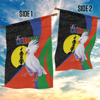 New Caledonia Garden Flag Kagu Bird and The Seal with Melanesian Culture - Polynesian Pride