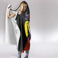 New Caledonia Hooded Blanket Kagu Bird and The Seal with Melanesian Culture - Polynesian Pride