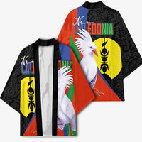 New Caledonia Kimono Kagu Bird and The Seal with Melanesian Culture - Polynesian Pride