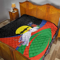 New Caledonia Quilt Kagu Bird and The Seal with Melanesian Culture - Polynesian Pride