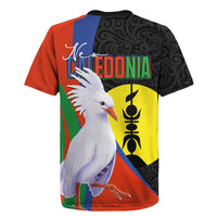 New Caledonia Rugby Jersey Kagu Bird and The Seal with Melanesian Culture - Polynesian Pride