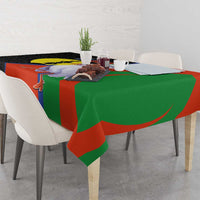 New Caledonia Tablecloth Kagu Bird and The Seal with Melanesian Culture - Polynesian Pride