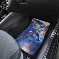 Marshall Islands Manit Day Car Mats Grunge National Flag with Whales and Tribal Tattoos - Polynesian Pride