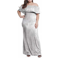 Samoan Culture-Lotu Tamaiti Family Matching Off Shoulder Maxi Dress and Hawaiian Shirt Siapo and Polynesian Art Tattoos - Polynesian Pride