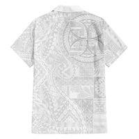 Samoan Culture-Lotu Tamaiti Family Matching Summer Maxi Dress and Hawaiian Shirt Siapo and Polynesian Art Tattoos - Polynesian Pride