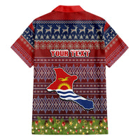 Personalised Kiribati Christmas Family Matching Puletasi Dress and Hawaiian Shirt Coat of Arms and Map Beautiful Merry Xmas Snowflake LT03 - Polynesian Pride