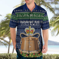 Personalised Tokelau Christmas Hawaiian Shirt Coat of Arms and Map Beautiful Merry Xmas Snowflake LT03 - Polynesian Pride