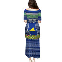 Personalised Tokelau Christmas Puletasi Coat of Arms and Map Beautiful Merry Xmas Snowflake LT03 - Polynesian Pride