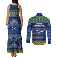 marshall-islands-christmas-couples-matching-tank-maxi-dress-and-long-sleeve-button-shirts-coat-of-arms-and-map-beautiful-merry-xmas-snowflake