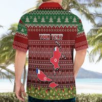 Personalised Wallis and Futuna Christmas Hawaiian Shirt Coat of Arms and Map Beautiful Merry Xmas Snowflake LT03 - Polynesian Pride
