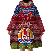 personalised-french-polynesia-christmas-wearable-blanket-hoodie-coat-of-arms-and-map-beautiful-merry-xmas-snowflake
