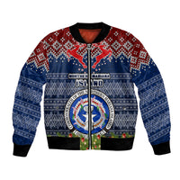 northern-mariana-islands-christmas-bomber-jacket-coat-of-arms-and-map-beautiful-merry-xmas-snowflake