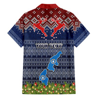 personalised-northern-mariana-islands-christmas-family-matching-long-sleeve-bodycon-dress-and-hawaiian-shirt-coat-of-arms-and-map-beautiful-merry-xmas-snowflake