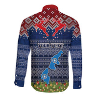 personalised-northern-mariana-islands-christmas-long-sleeve-button-shirt-coat-of-arms-and-map-beautiful-merry-xmas-snowflake