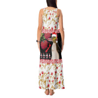 New Zealand Merry Christmas Tank Maxi Dress Hoiho Xmas - Haka Dance and Pohutukawa LT03 - Polynesian Pride